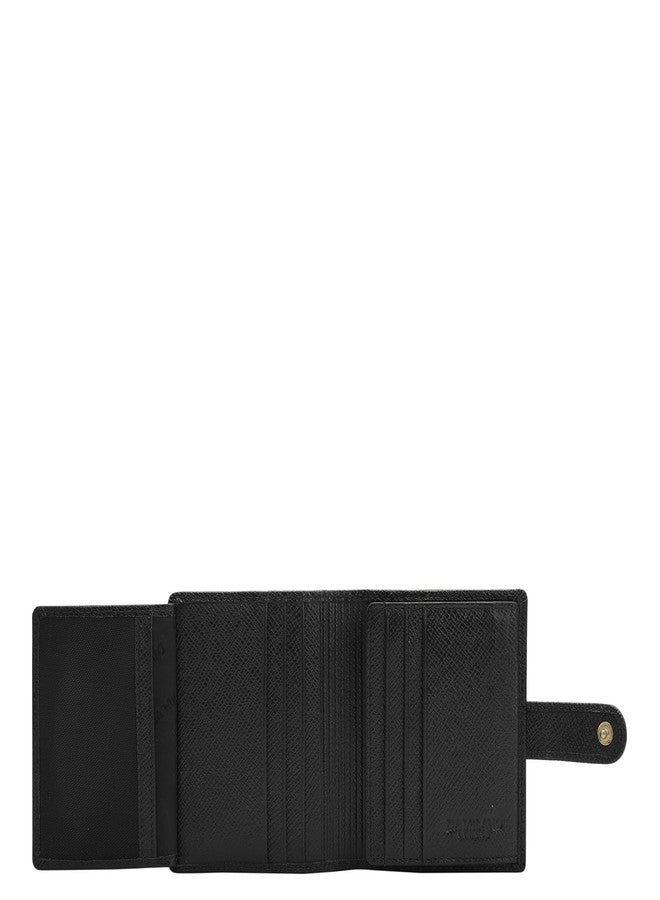 Da Milano Leather Card Holder for Men & for Women - Black - Image 4
